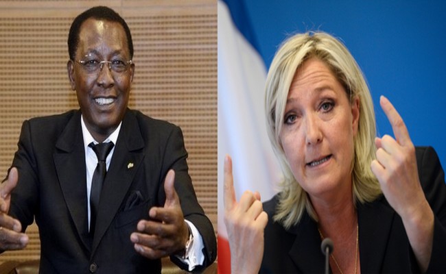Marine Le Pen auprès de l’armée française au Tchad: Idriss Déby va-t-il parier sur la candidate frontiste à l’élection présidentielle française de 2017 ?